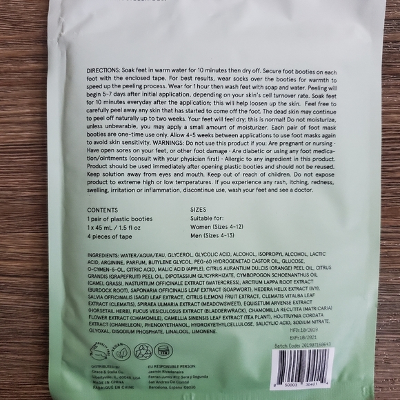 Grace & Stella Down for the Peel Foot Mask - Picture 2 of 2